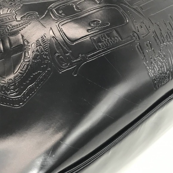 Prada BLACK Shoulder Bag SPAZZOLATO Logo - Picture 13 of 13